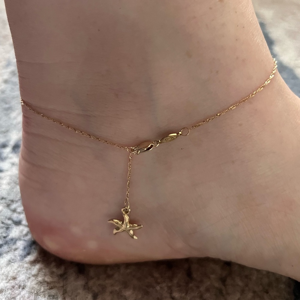 14K gold Anklet